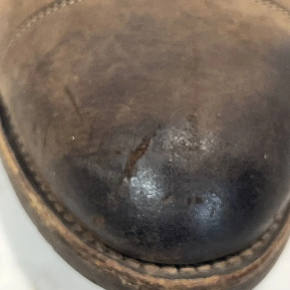 Allen Edmonds Buxton Oxford 11.5 D Cap Toe‎ Burnished Brown Combed Leather